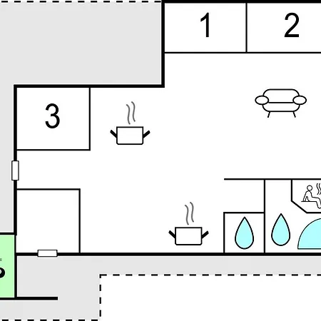 Three Bedroom Holiday In Ринкёбинг